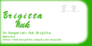 brigitta muk business card